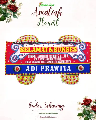 Karangan Bunga Ucapan Selamat di Suniarsih
