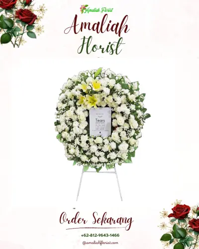 Krans Bunga Duka Cita di Suniarsih